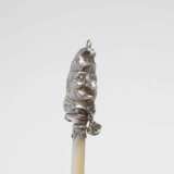 English silver rattle "Jester". - photo 4