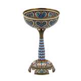 The magnificent silver goblet of Ivan Khlebnikov: painted, cloisonne, and stained glass enamels. - photo 2