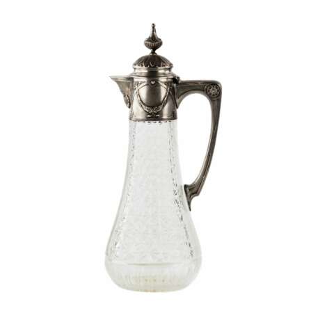 Crystal jug with silver. Early 20th century. - photo 1