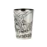 Silver vodka cup from Mikhail Tarasov. Bogatyrskaya Zastava. Early 20th century. - photo 4