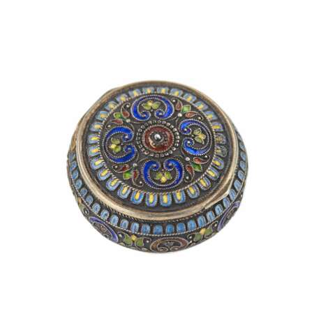 Austro-Hungarian cloisonne enamel silver snuffbox from the late 19th century. - photo 1