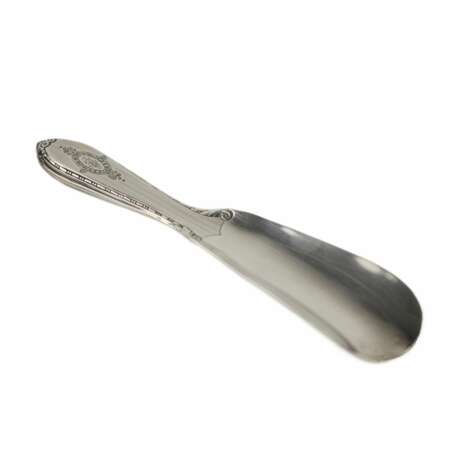 Original silver shoehorn in its own case. 20th century. - Foto 3
