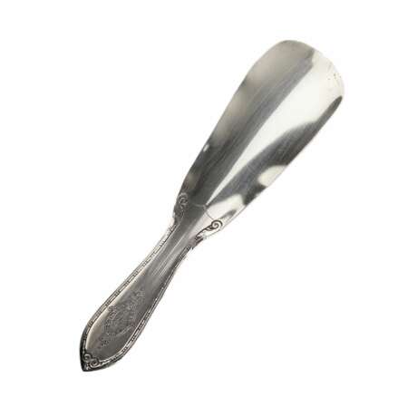Original silver shoehorn in its own case. 20th century. - photo 4