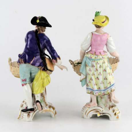 A pair of KPM porcelain candy bowls. "Winegrower and Gardener". - photo 4