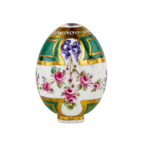 Russian Easter egg with porcelain stand. - photo 1