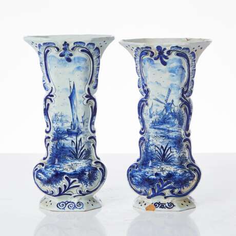 Pair of vases. 19th century - Foto 1