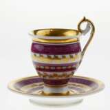 French porcelain teacup and saucer. - photo 1
