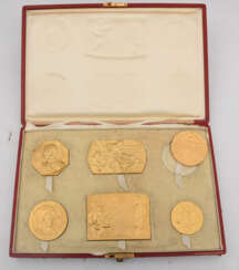 GEDENKMEDAILLEN, 1. Internationale Jagdausstellung Wien, Bronze vergoldet, Österreich 1910