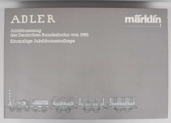 MÄRKLIN, Jubiläumszug Adler DB 5751 Spur 1, Deutschland 1985 - Foto 3