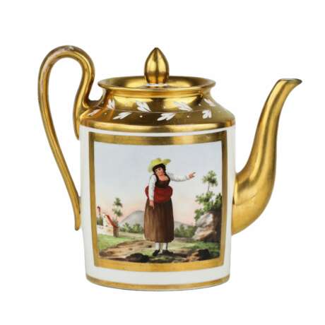 Фарфоровый чайник фабрики Гарднер. Россия, 1820-1830-е гг. - фото 2