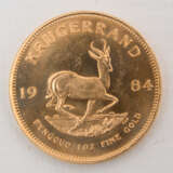 KRÜGERRAND, 1oz, 917/1000 Gold, 33,9 gramm, Südafrika 1984 - Foto 1