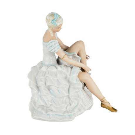 Porcelain figurine. Ballerina. Unterweissbach.Germany. 1950-1960s - Foto 6