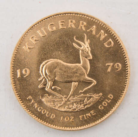 KRÜGERRAND, 1oz, 917/1000 Gold, 33,9 gramm, Südafrika 1979 - Foto 1