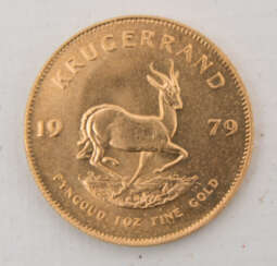 KRÜGERRAND, 1oz, 917/1000 Gold, 33,9 gramm, Südafrika 1979