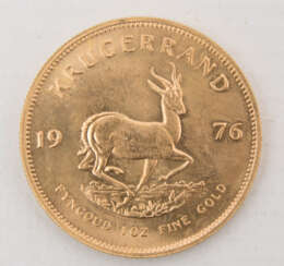 KRÜGERRAND, 1oz, 917/1000 Gold, 33,9 gramm, Südafrika 1976