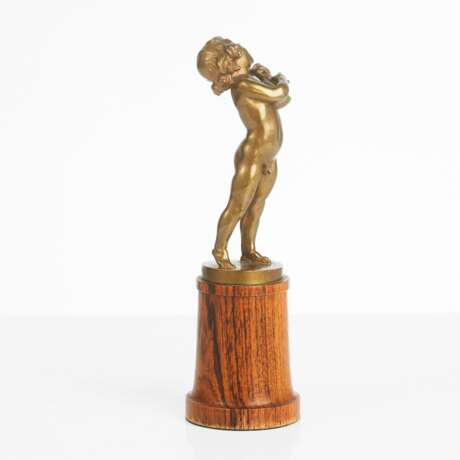 Table Bronze "Singing Boy" ALFRED OHLSON (1868-1940) - Foto 2