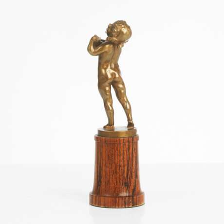 Table Bronze "Singing Boy" ALFRED OHLSON (1868-1940) - Foto 5
