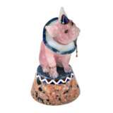 Stone-cut miniature Clown Dog in the Faberge style. 20th century - photo 1