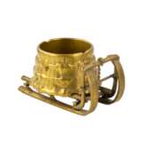 Brass ashtray Water sleigh. Late 19th century - Foto 1
