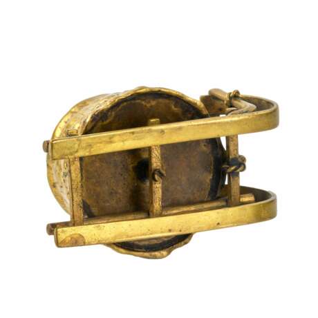 Brass ashtray Water sleigh. Late 19th century - Foto 6