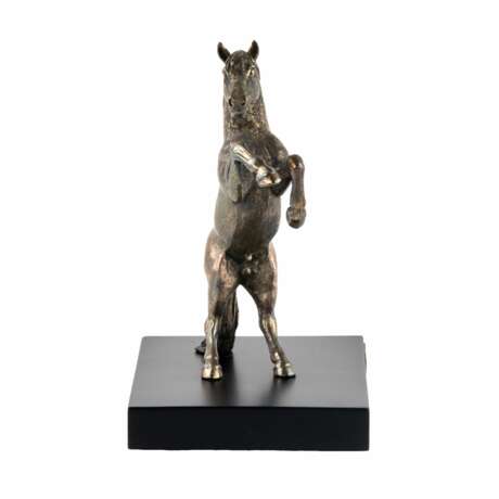 The figure of the rearing horse. Silvering. Tsar imperial collection. - photo 3