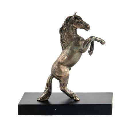 The figure of the rearing horse. Silvering. Tsar imperial collection. - photo 4