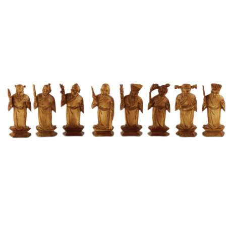 Прекрасный набор китайских шахматных фигур из слоновой кости. Рубеж 19-20 веков. - фото 11