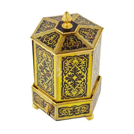 Unique cigar box in the form of a Pagoda with a flap opening mechanism. 19th century. - Foto 5