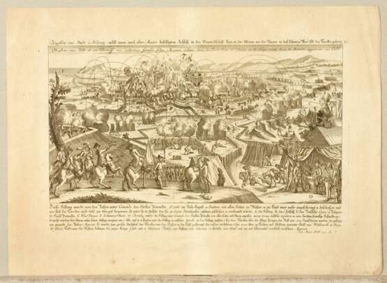 Engraving Siege of Ochakov 1788. - Foto 2