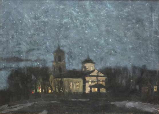 Stanislav Zhukovsky. Night landscape. Starry sky. - Foto 2