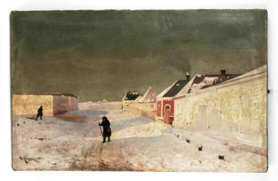 Зимний пейзаж Белгорода. Ю. Федерс. 1886. - фото 1