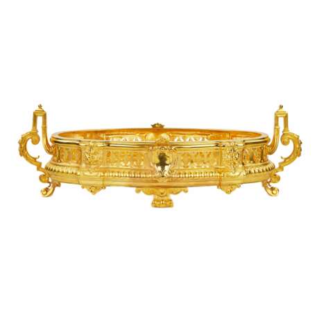Жардиньерка золоченой бронзы в стиле Наполеон III. 19 век. - фото 2