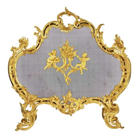 Fireplace railing in Louis XV style. France 19th century. - photo 1