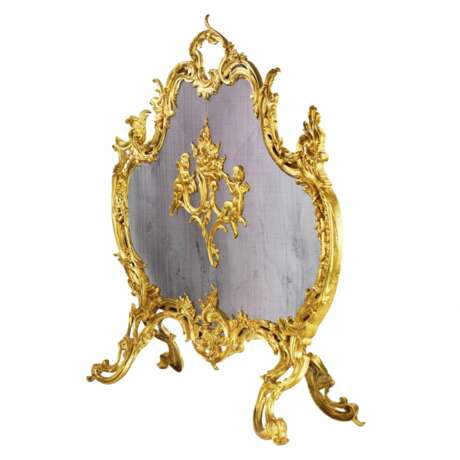 Fireplace railing in Louis XV style. France 19th century. - Foto 2