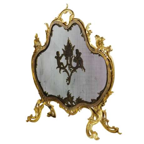 Fireplace railing in Louis XV style. France 19th century. - Foto 4