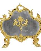 Accessories. French rococo fireplace screen. 19th century.