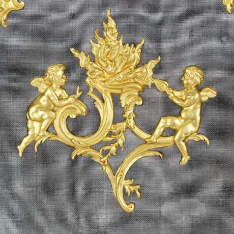 French rococo fireplace screen. 19th century. - Foto 5