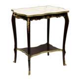 Serving table mahogany, gilded bronze with a marble top of the turn of the 19th and 20th centuries. - photo 3