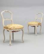 Seat furniture. A pair of chairs Rococo style