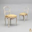 A pair of chairs Rococo style - Marchandises aux enchères