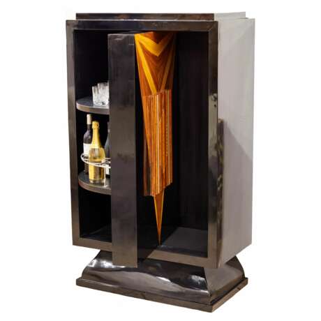 Large, vertical bar in Art Deco style, with a rotating display case. 20th century. - photo 6