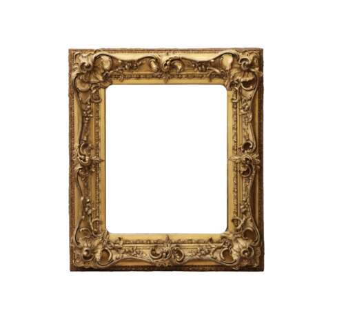 Miroir dans le cadre du style Neo-rococo.19e siècle. - photo 1