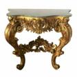 Wooden, gilded console of the 19th century. - Auktionsware