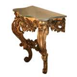 Wooden, gilded console of the 19th century. - photo 4
