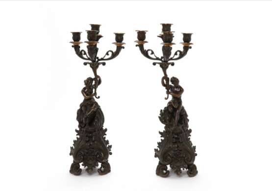 A pair of candelabra. Belle Epoque - Foto 1