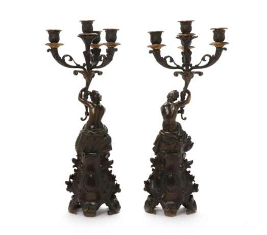 A pair of candelabra. Belle Epoque - Foto 2