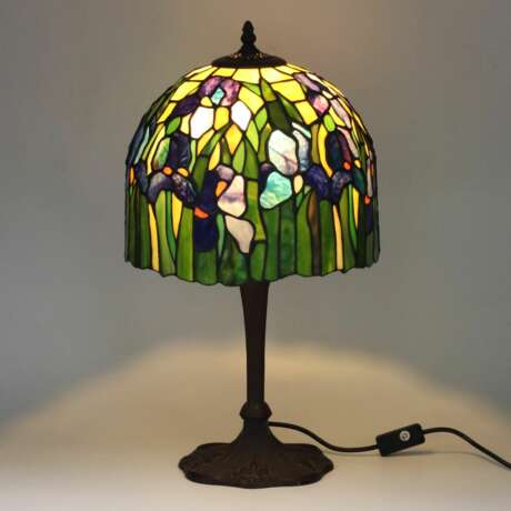 Tiffany style stained glass lamp. 20th century. - photo 4