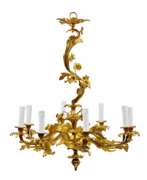 Ceiling lights. Rococo chandelier. End of the 19th century.