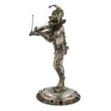 Silver figure of a playing Harlequin. Germany. 19th century. Silver Glass 25 - photo 5