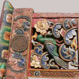 Antique Travelling Tibetan Prayer Table bois wooden carved Tibet Mid 18th/19th century - Foto 7
